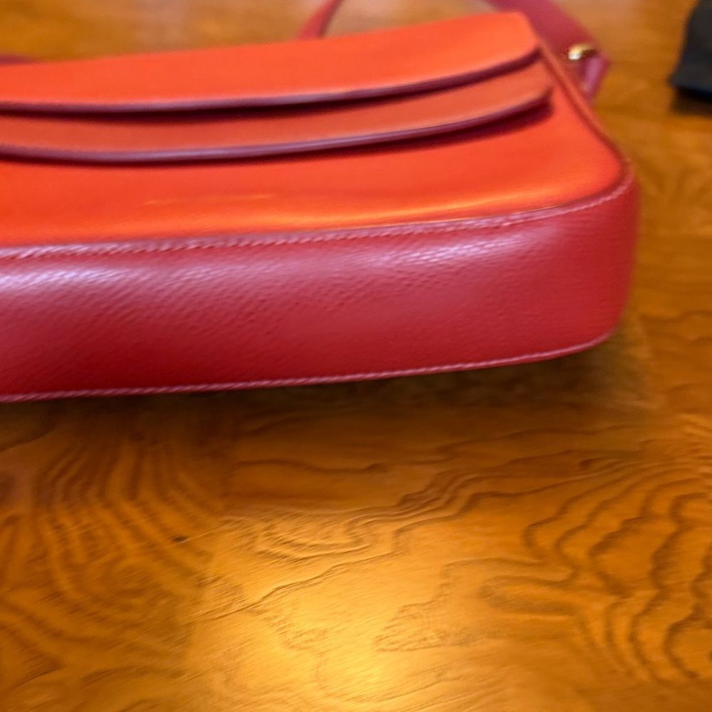 Vera Bradley Burnt Orange Pebbled Leather Twice as Nice Crossbody with Dustbag - Picture 12 of 13